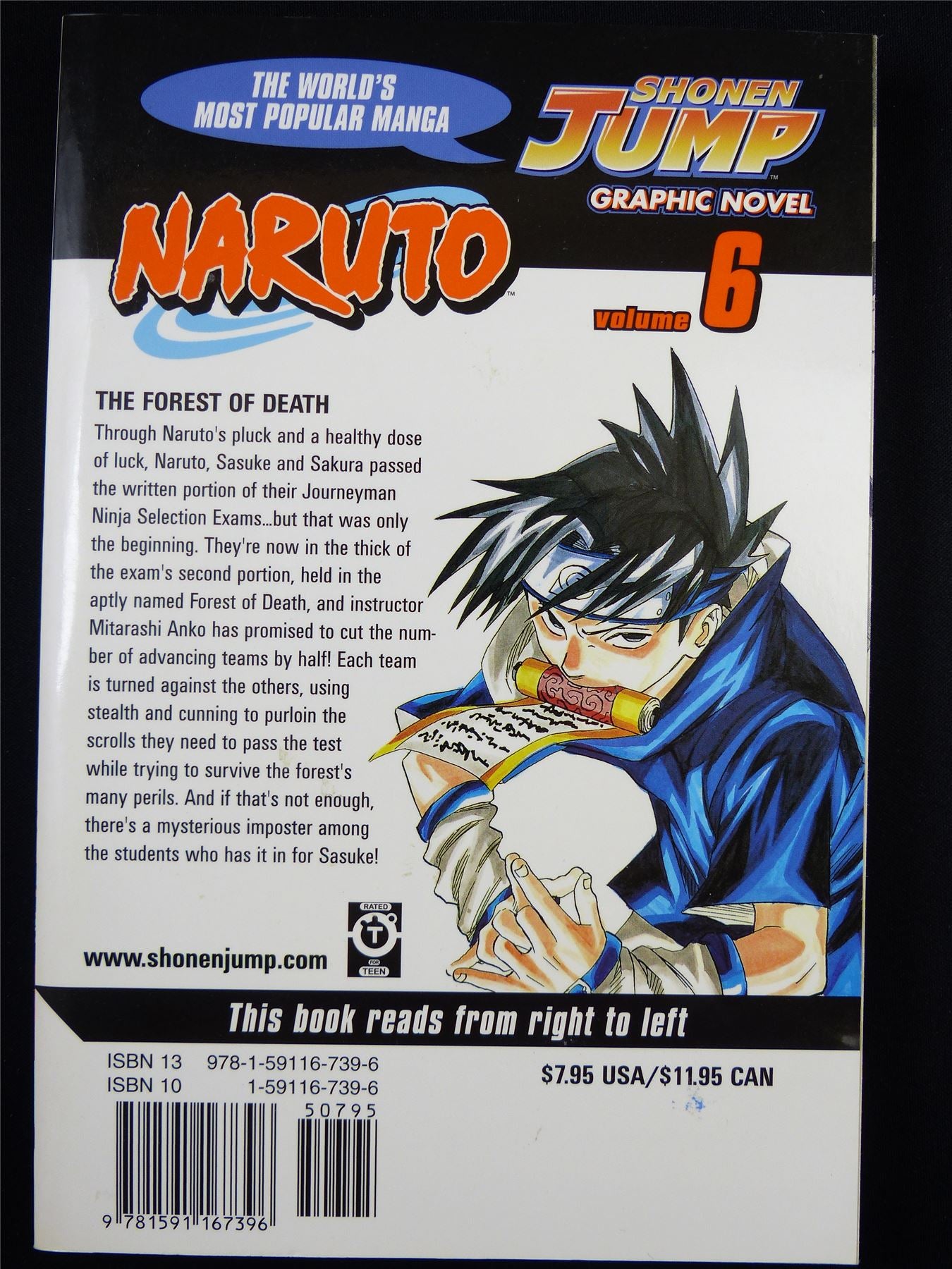 NARUTO Volume 6 - Shonen Jump Viz Manga #3HQ
