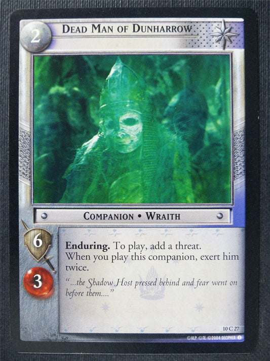 Dead Man of Dunharrow 10 C 27 - LotR Card #3IQ