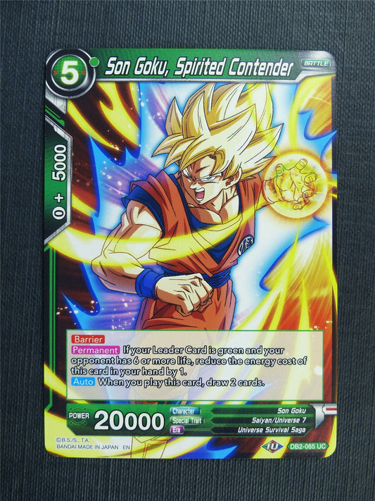 Son Goku Spirited Contender - DB2 Dragon Ball Super Card