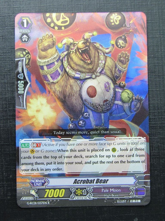 Vanguard Cards: ACROBAT BEAR G-RC01 R # I41