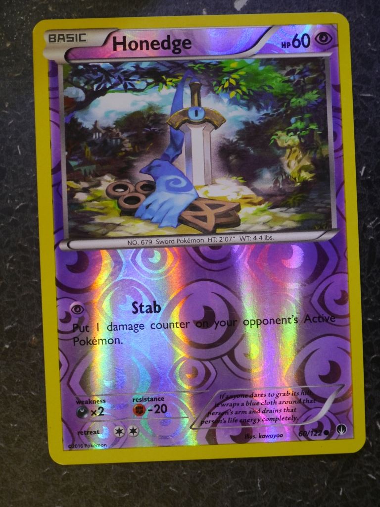 Pokemon Cards: HONEDGE 60/122 REVERSE HOLLOW # 5G89