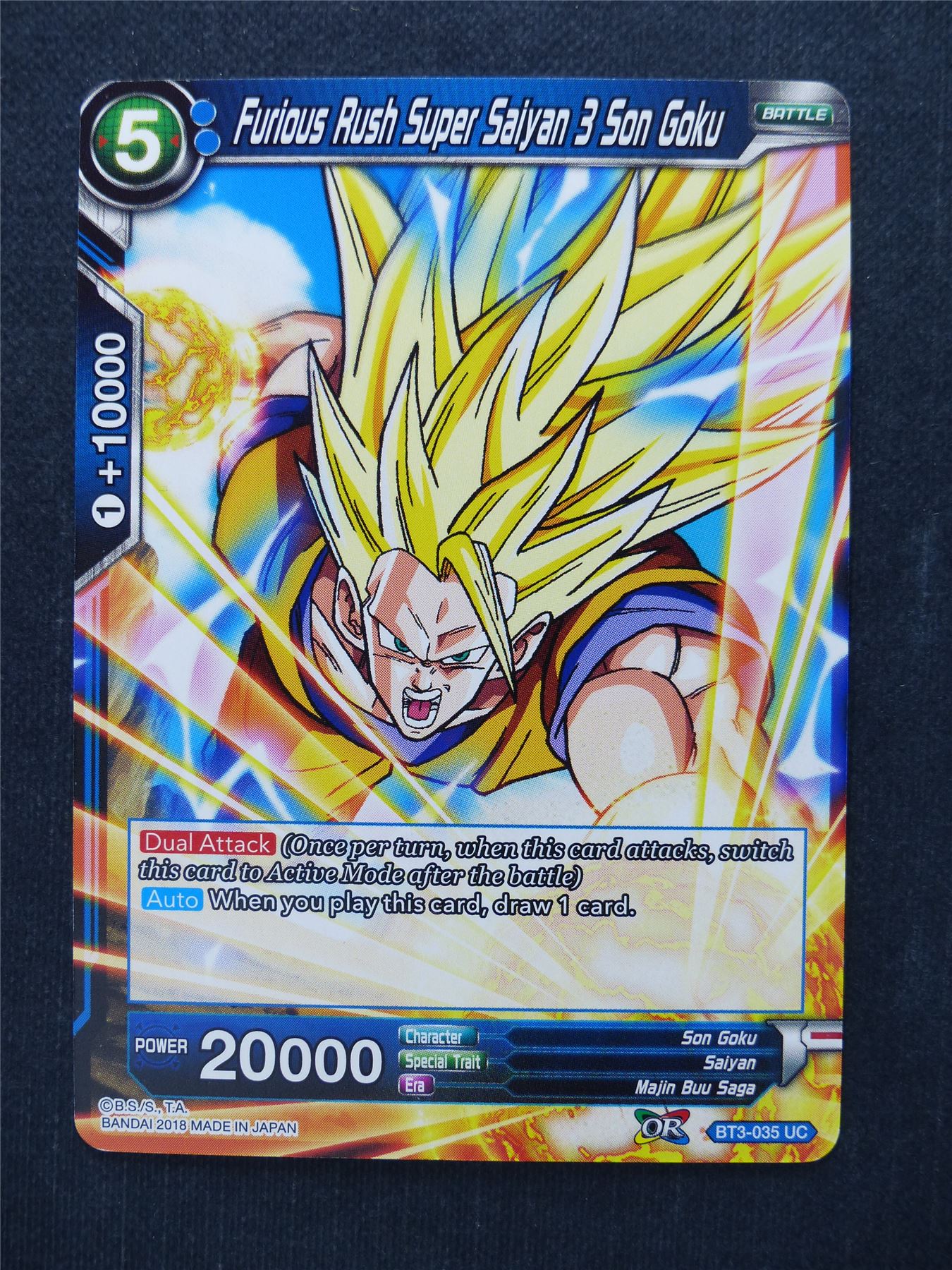 Furious Rush Super Saiyan 3 Son Goku - Dragon Ball Super Cards #EW