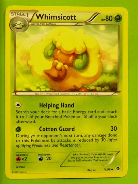 POKEMON B&W Emerging Powers - WHIMSICOTT 11/98