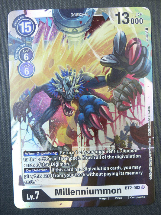 Millenniummon BT2-083 SR - Digimon Card #7S2