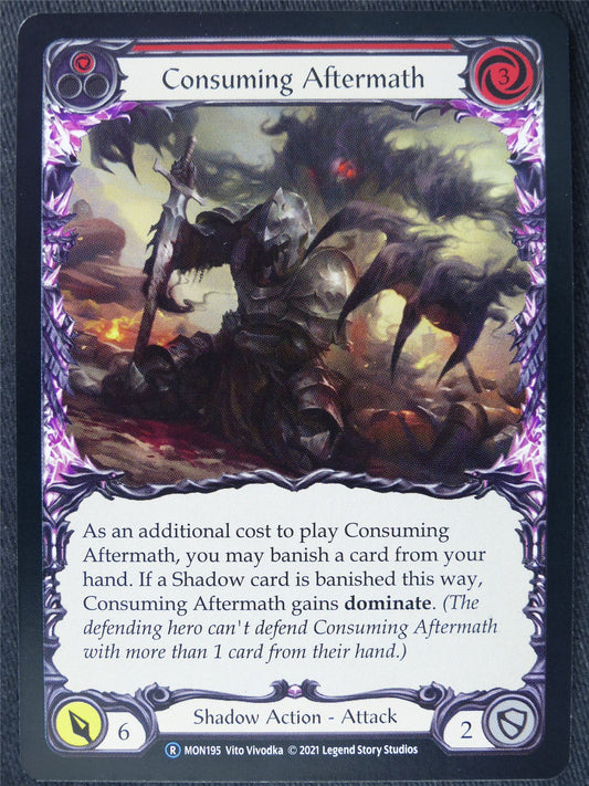 Consuming Aftermath Red - Monarch Unlimited - Flesh and Blood Cards #I1