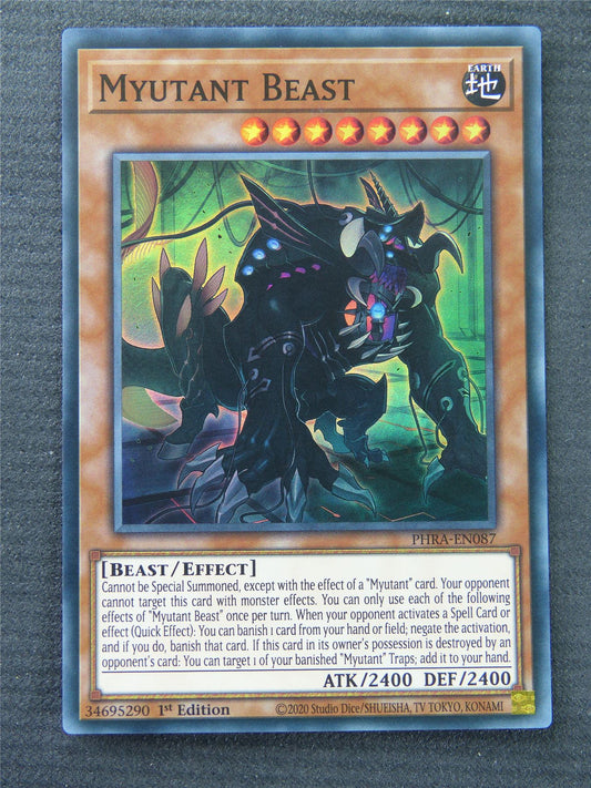 Myutant Beast PHRA Super Rare - 1st Edition - Yugioh Card #1PC