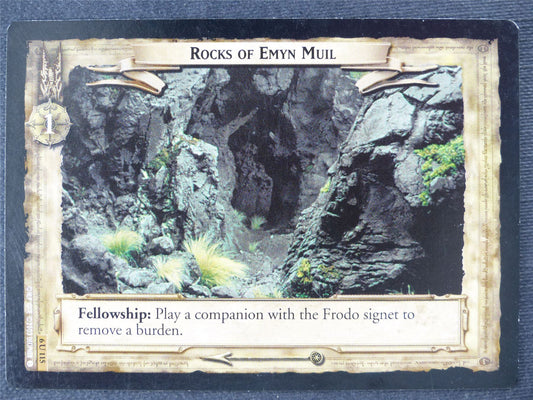 Rocks of Emyn Nul 6 U 115 - played - LotR Cards #GS