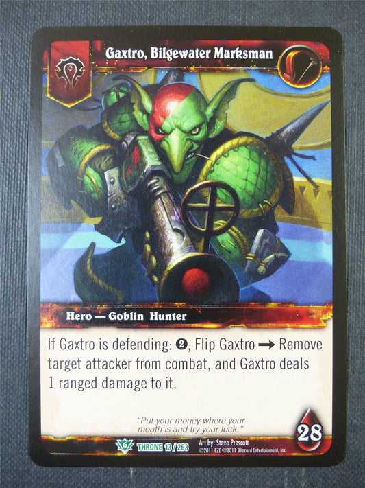 Gaxtro Bilgewater Marksman 13/263 - WoW Card #1BP