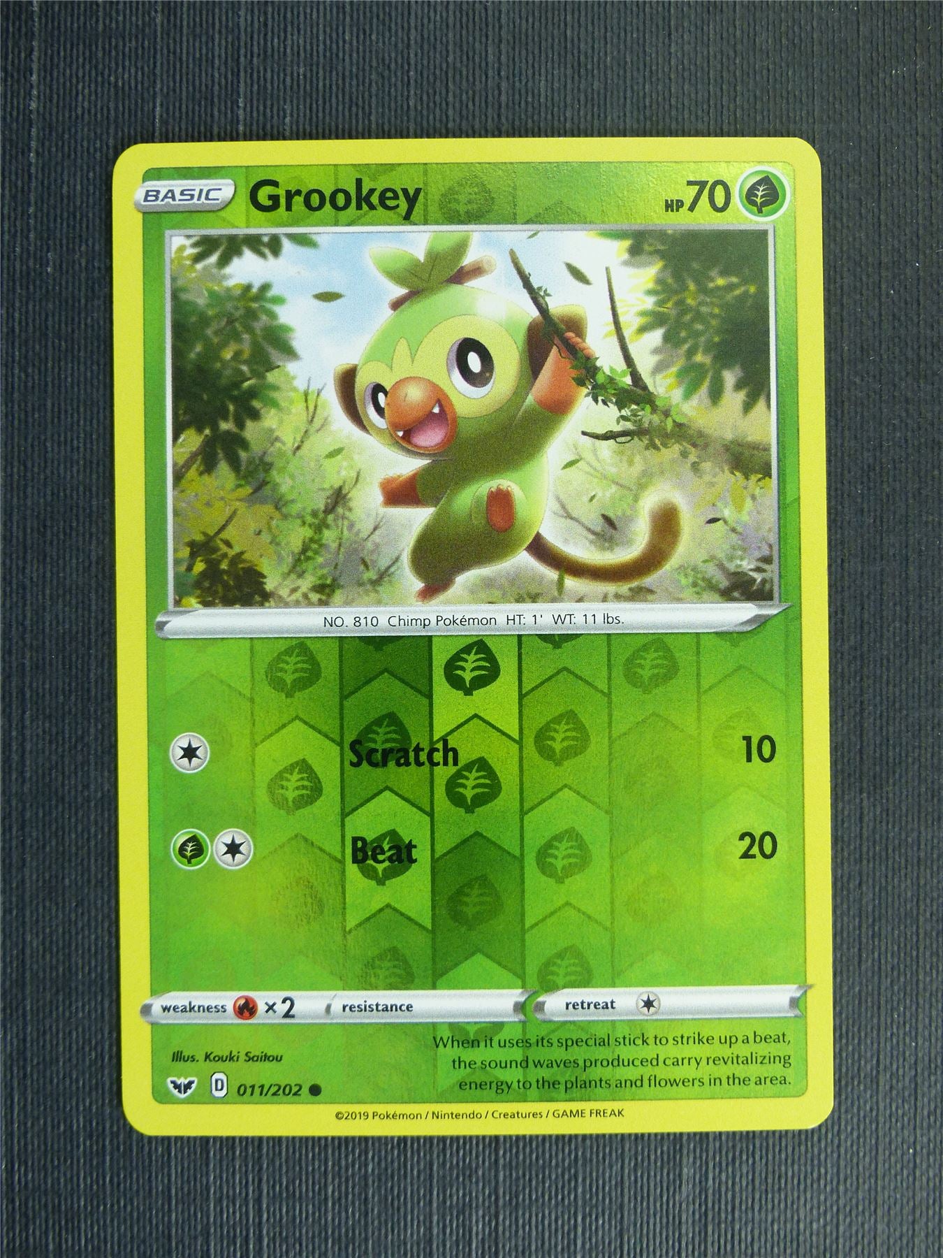 Grookey 011/202 Reverse Holo - Pokemon Cards #1LR