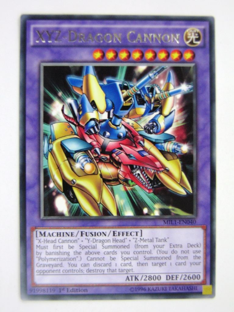 Yugioh Cards: XYZ-DRAGON CANNON MIL1 RARE # 10A49