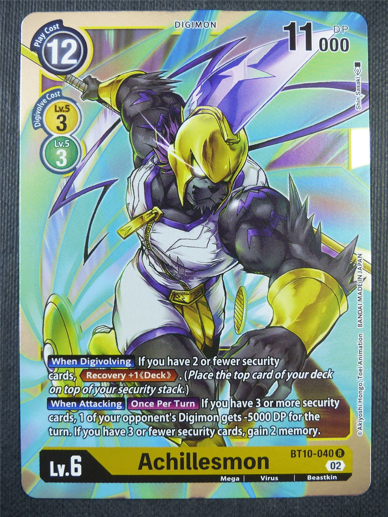 Achillesmon BT10-040 R - Xros Encounter - Digimon Card #96W