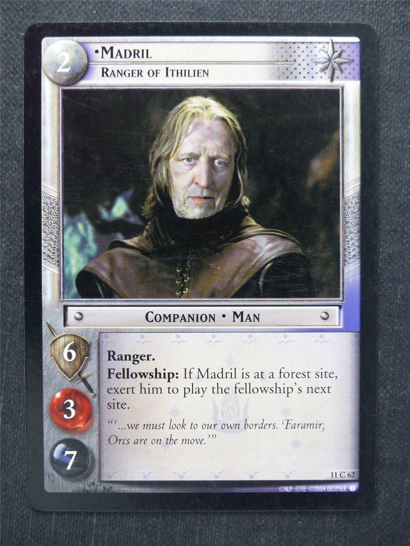 Madril 11 C 62 - LotR Cards #P5