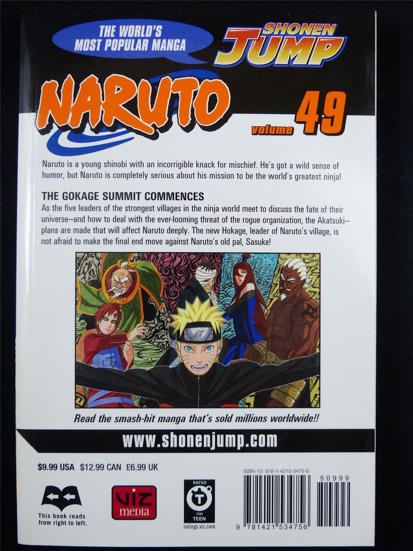 NARUTO Volume 49 - Shonen Jump Viz Manga #3HG