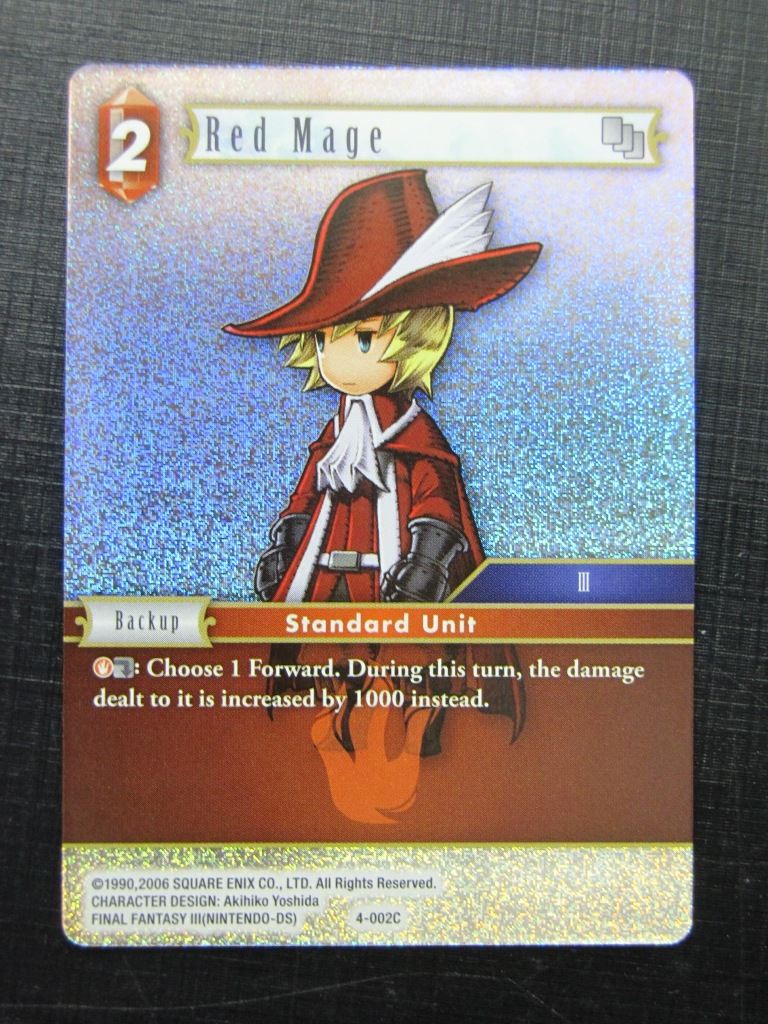 Red Mage 4-002C Foil Final Fantasy Card # 6I98