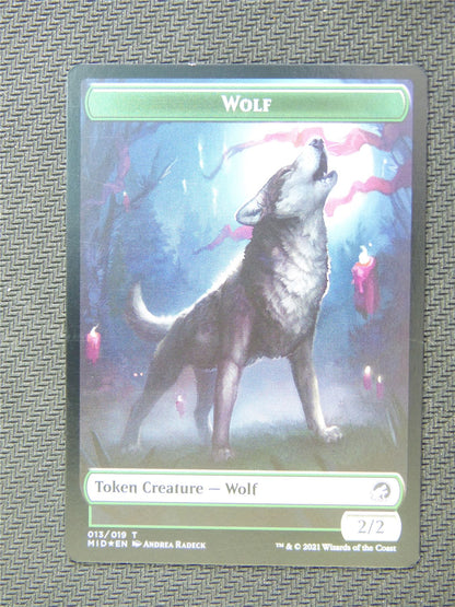 Wolf and Beast Foil Token - Innistrad - Mtg Card #3HN