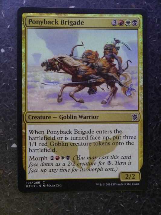 MTG Magic Cards:  PONYBACK BRIGADE  FOIL # 4H22