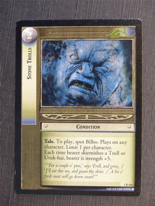 Stone Trolls 1 R 314 - LotR Cards #64X