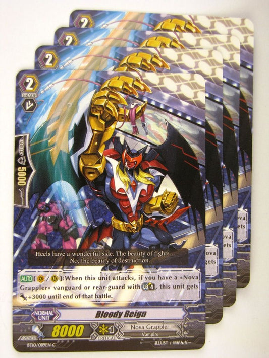 Cardfight!! Vanguard Cards: BLOODY REIGN x4 BT10