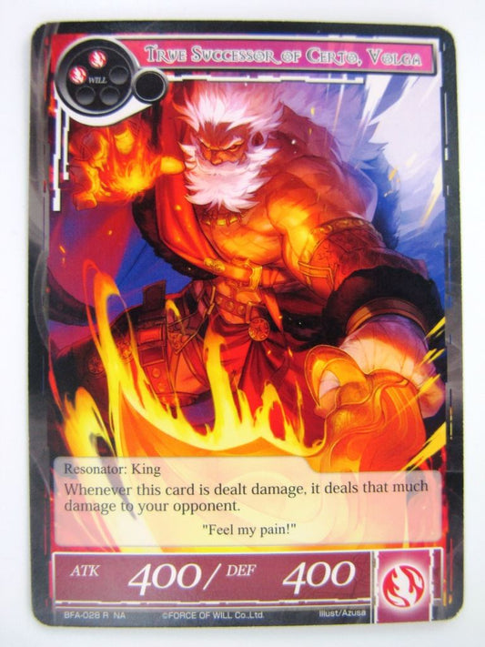 Force Of Will Cards: THE SUCCESSOR OF CERTO, VOLGA # 14J72