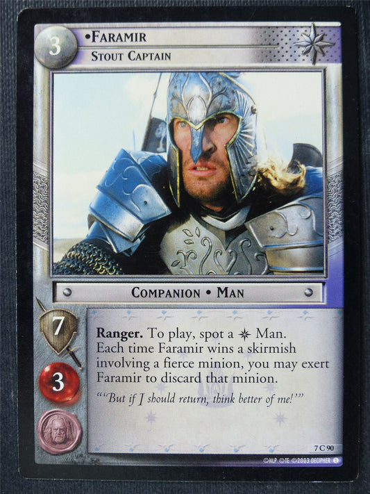 Faramir 7 C 90 - LotR Card #491