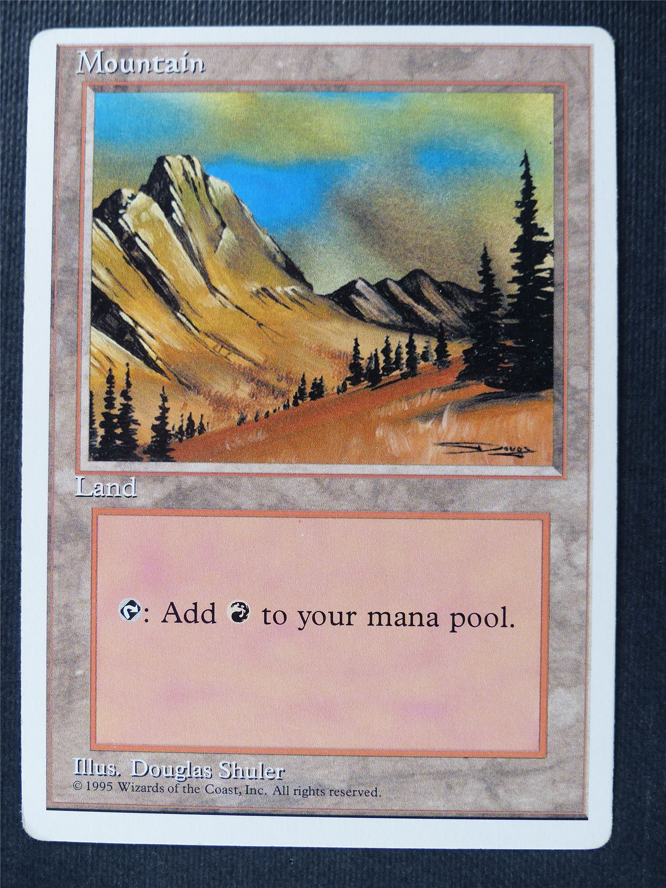 Mountain - Fourth Ed - Mtg Card #20C