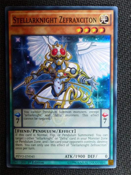 Stellarknight Zefraxciton - Pevo - Super Rare - Yugioh Card # 1I86