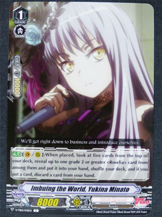 Imbuing the World Yukina Minato V-TB01 C - Vanguard Cards #GB