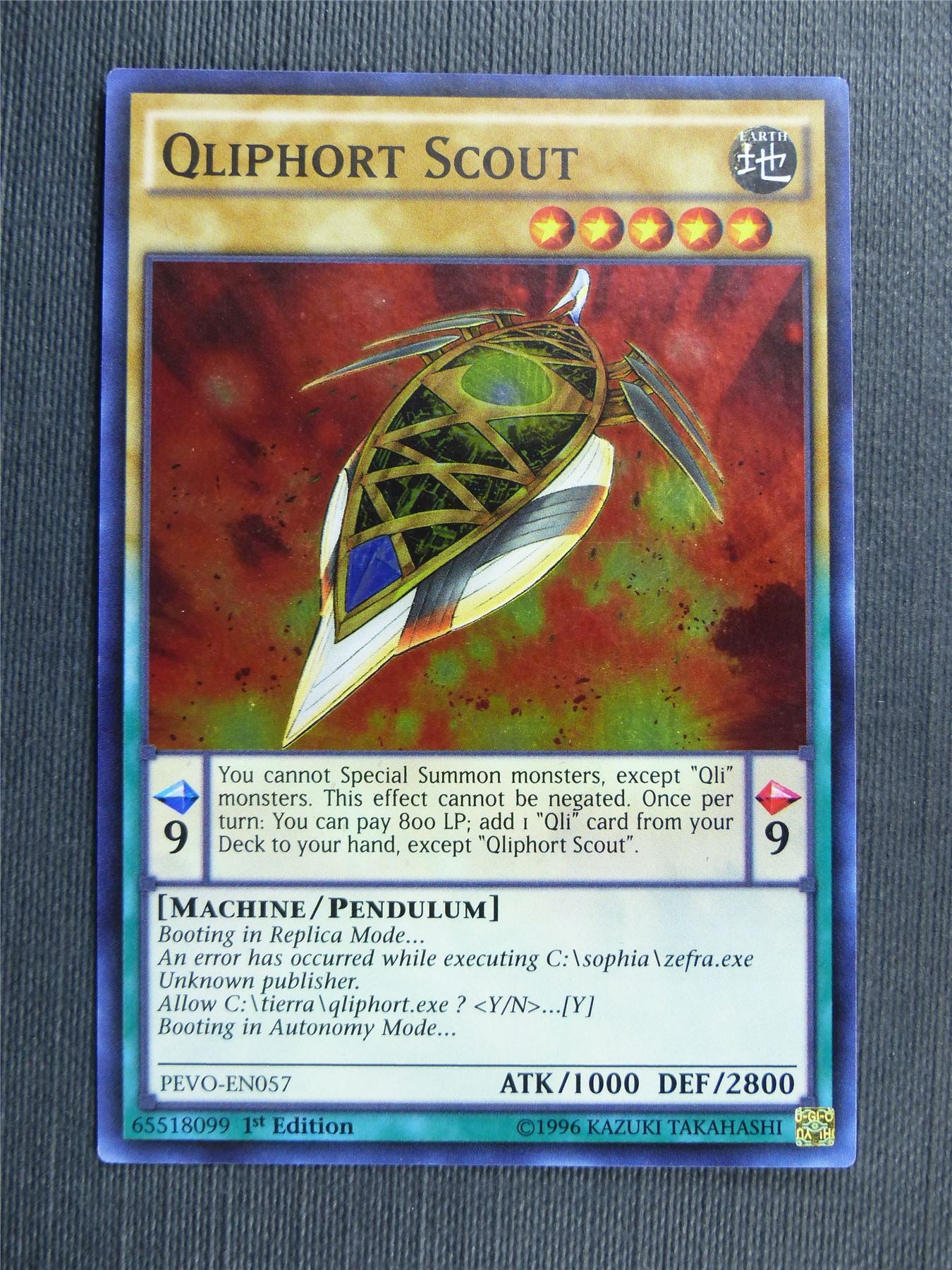 Qliphort Scout PEVO Super Rare - 1st ed - Yugioh Cards