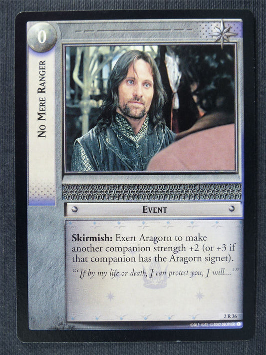 No Mere Ranger 2 R 36 - LotrR Cards #3CG