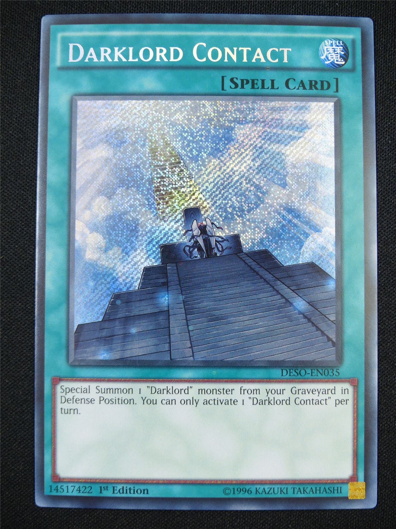 Darklord Contact DESO Secret Rare - 1st ed Yugioh Card #12B