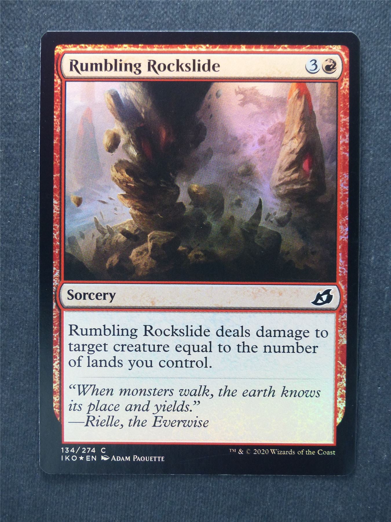 Rumbling Rockslide Foil - Mtg Magic Cards #S6