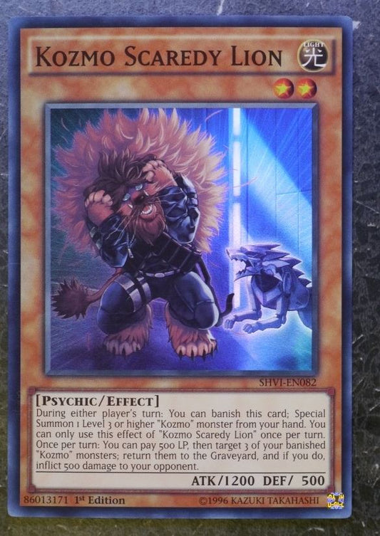 Yugioh Cards: KOZMO SCAREDY LION SHVI SUPER RARE # 2J4