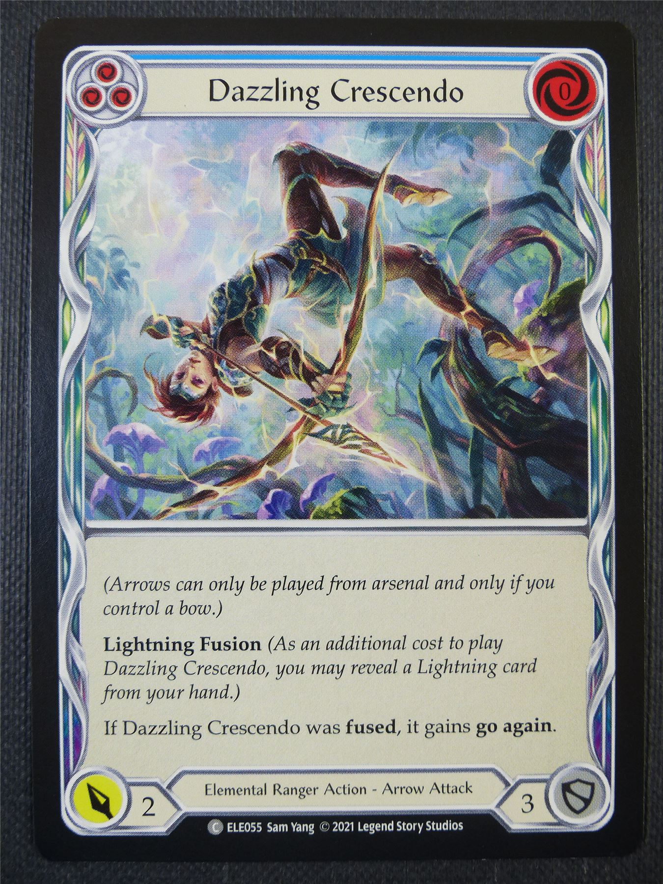 Dazzling Crescendo - Blue - Tales of Aria 1st ed - Flesh and Blood Card #64D