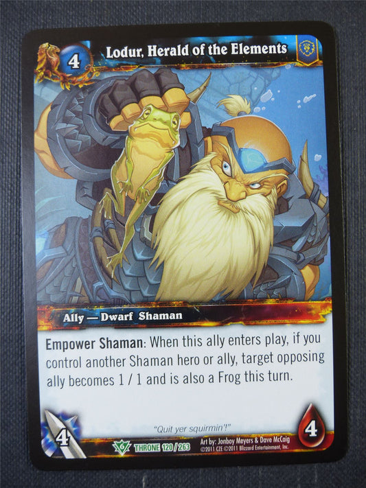 Lodur Herald of the Elements 120/263 - WoW Card #1D4