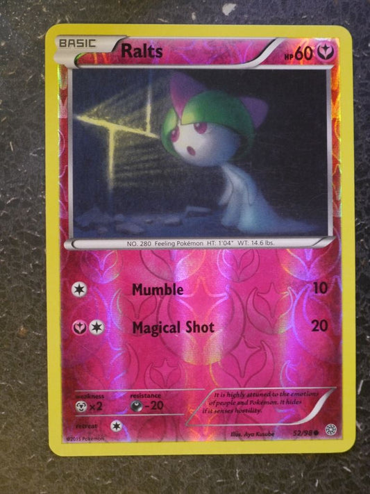 Pokemon Cards: RALTS 52/98  REVERSE HOLLOW # 5G16