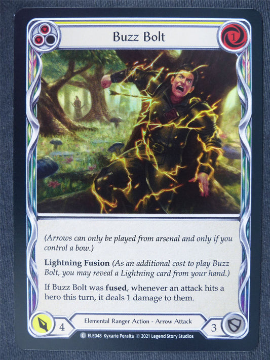 Buzz Bolt C Foil Yellow - 1st Ed Tales of Aria - Flesh and Blood
