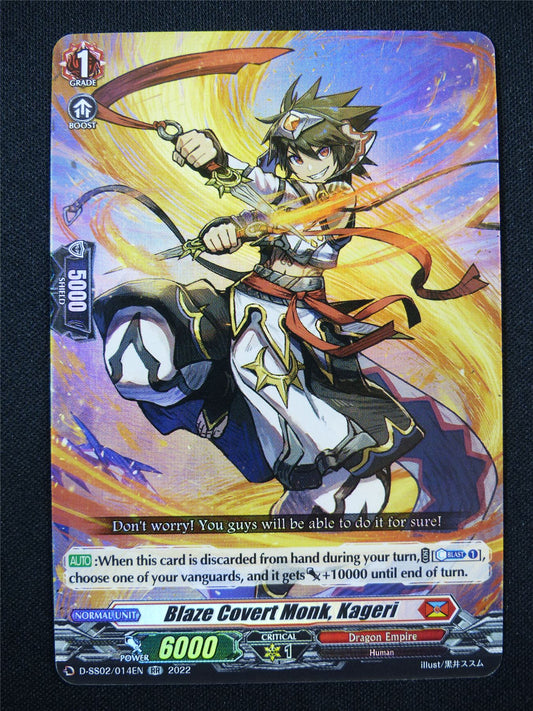 Blaze Covert Monk Kageri D-SS02 RR - Vanguard Card #301