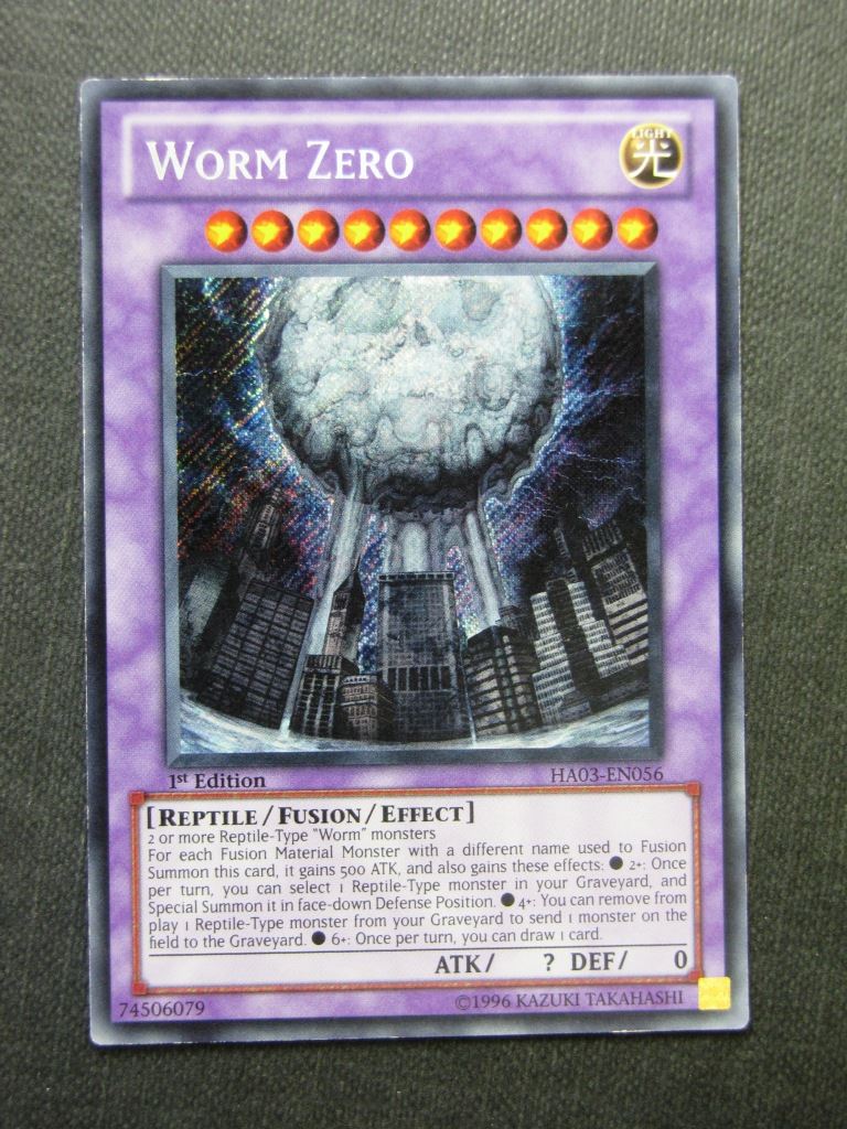 Worm Zero HA03 Secret Rare - 1st ed - Yugioh Cards #1MX