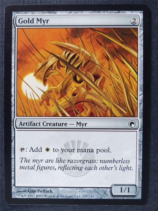 Gold Myr - Mtg Card #1OM