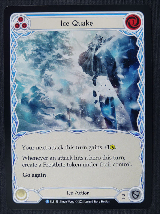 Ice Quake R Foil Blue - 1st Ed Tales of Aria - Flesh and Blood