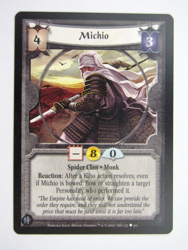 Vintage L5R Cards: MICHIO # 27H2