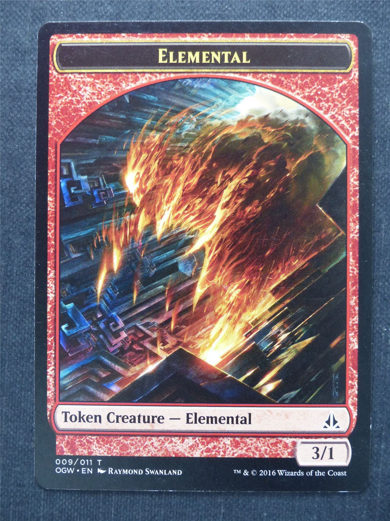 Elemental Token - Mtg Magic Card #9W