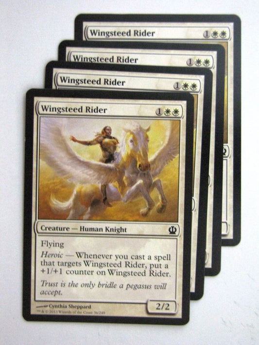 MTG Magic Cards: WINGSTEED RIDER x4 Theros playset # 23J43