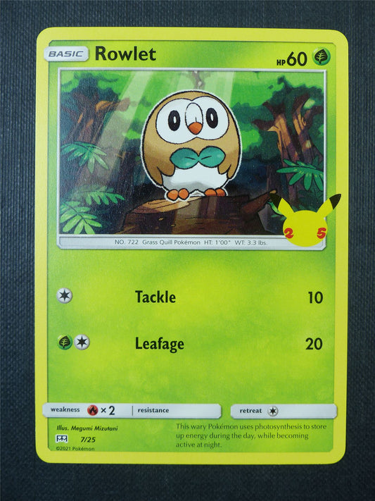 Rowlet 7/25 McDonalds Promo - Pokemon Card #9Q9