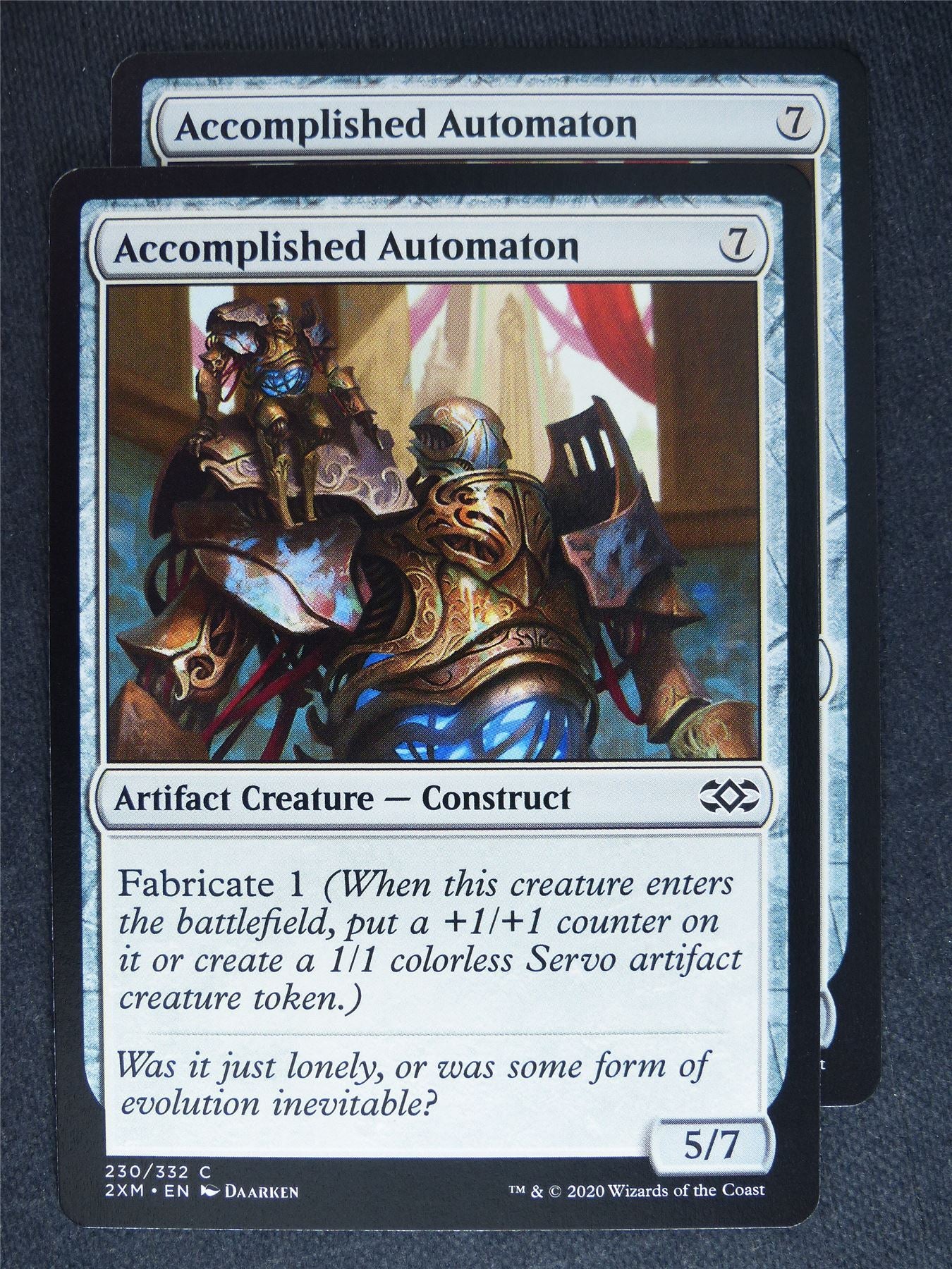 Accomplished Automaton x2 - Double Masters - Mtg Magic Cards #5V