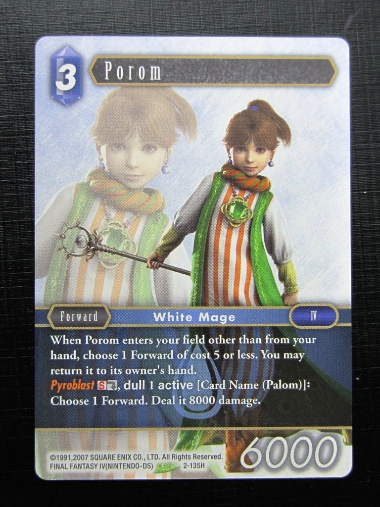 Final Fantasy Cards: POROM 2-135H # 27G44