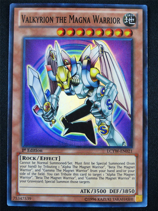 Valkyrion the Magna Warrior LCYW Super Rare - 1st ed Yugioh Card #TO