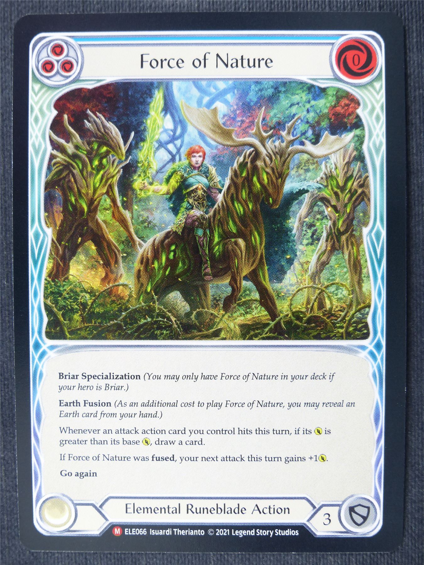 Force of Nature M Blue - 1st Ed Tales of Aria - Flesh and Blood