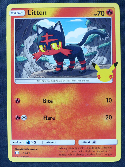 Litten 15/25 McDonald's Promo NM - Pokemon Cards #4X