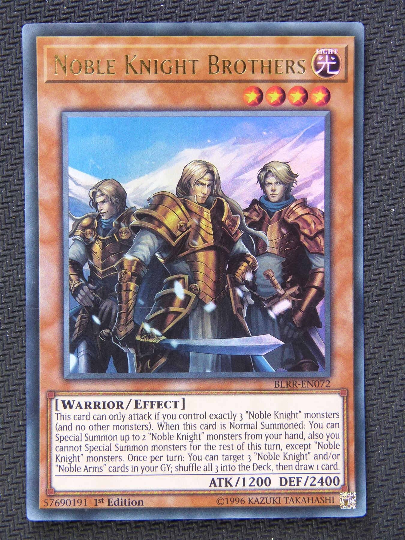 Noble Knight Brothers BLRR - Ultra Rare - Yugioh Card #63M